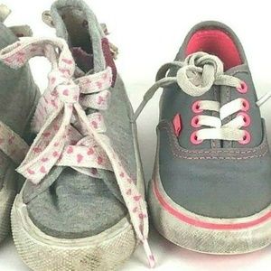 Two pairs of infant/toddler size 6 shoes/sneakers